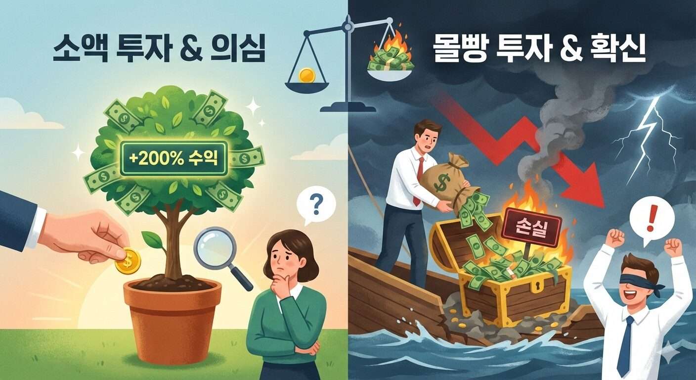 의심 속 소액 투자는 수익 200%, 확신 속 몰빵한 주식은 손실