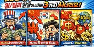 중국의 미 국채 매각이 원/달러 환율에 미치는 3가지 시나리오