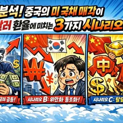 중국의 미 국채 매각이 원/달러 환율에 미치는 3가지 시나리오