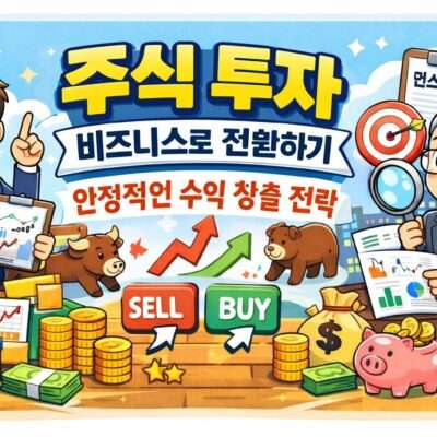 주식 투자를 비즈니스 사업으로 전환