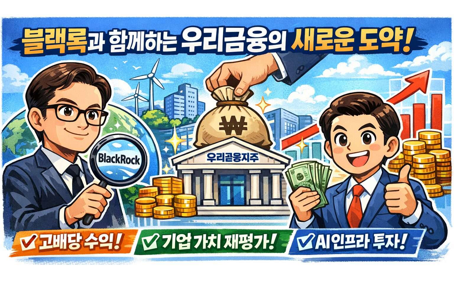 블랙록 우리금융지주 2대 주주 등극과 향후 주가 전망