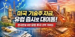 미국 기술주 자금 유럽 증시로 대이동