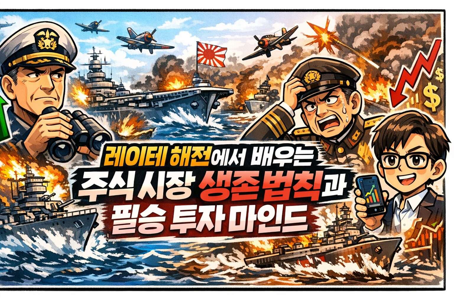 레이테 해전의 전략에서 배우는 주식 시장의 생존 법칙