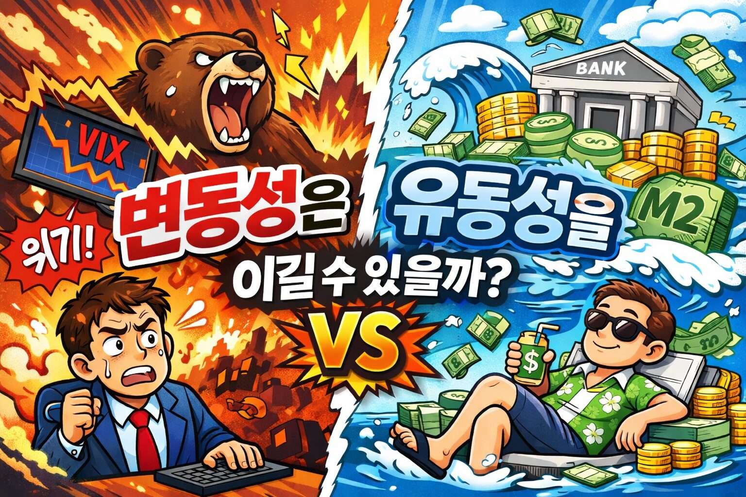 주식시장 변동성은 유동성을 이길까?