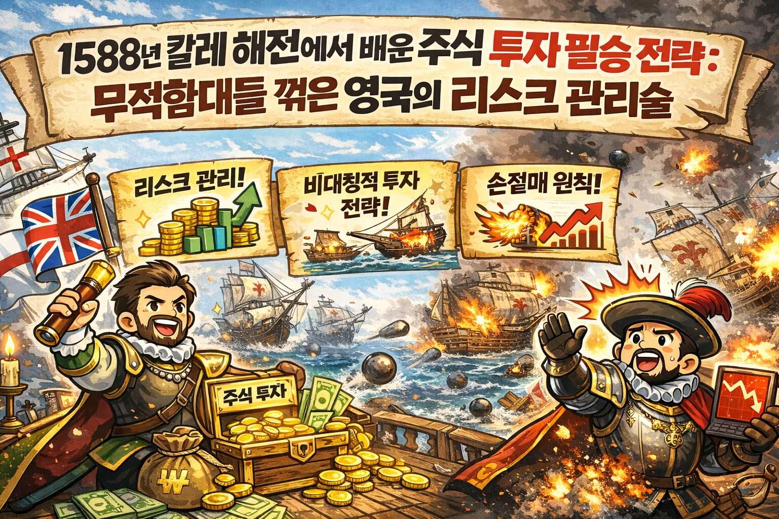 1588년 칼레 해전에서 배우는 주식 투자 전략
