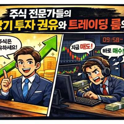 장기 투자 권유와 트레이딩 룸의 단기 매매 진실