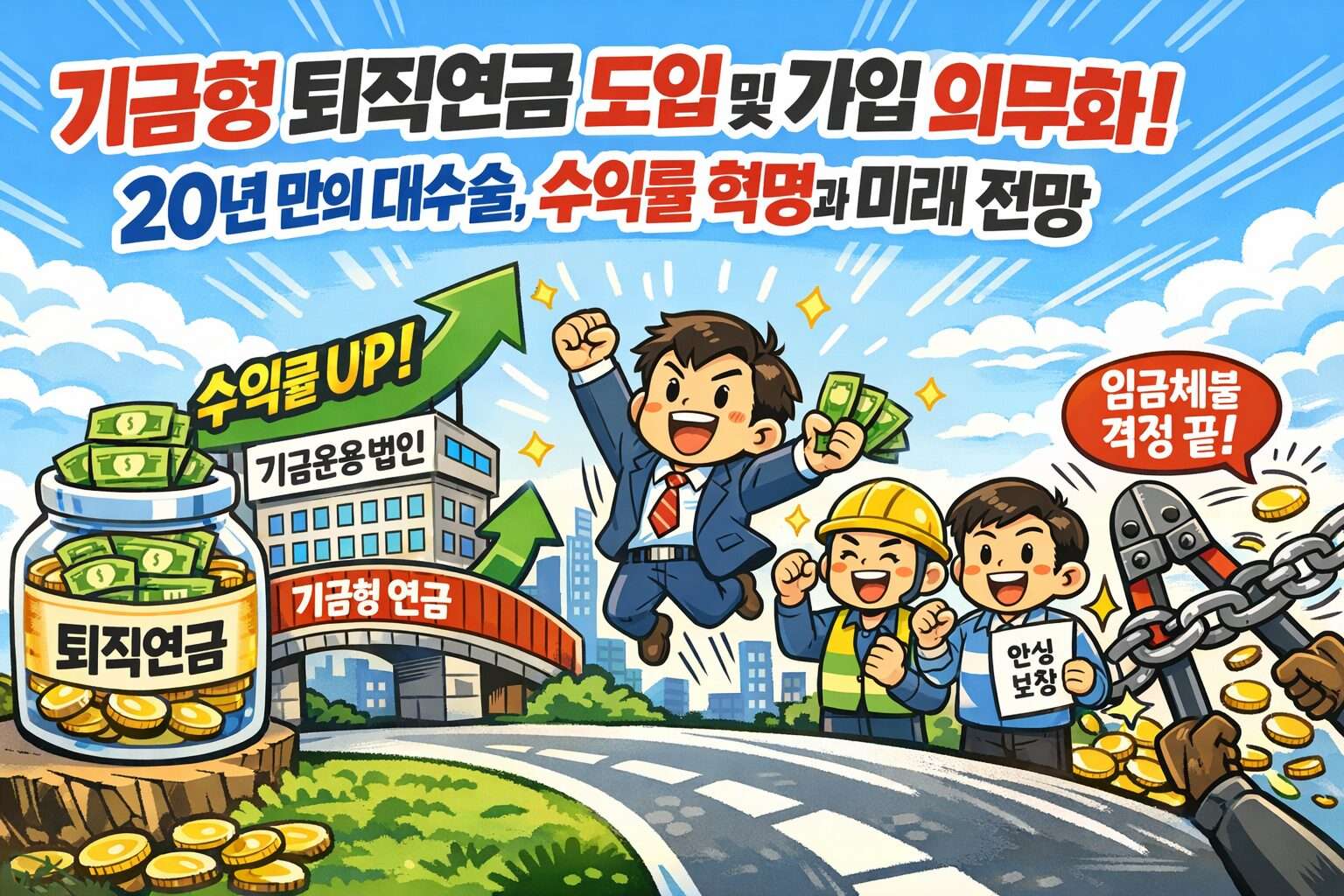 기금형 퇴직연금 도입 및 가입 의무화