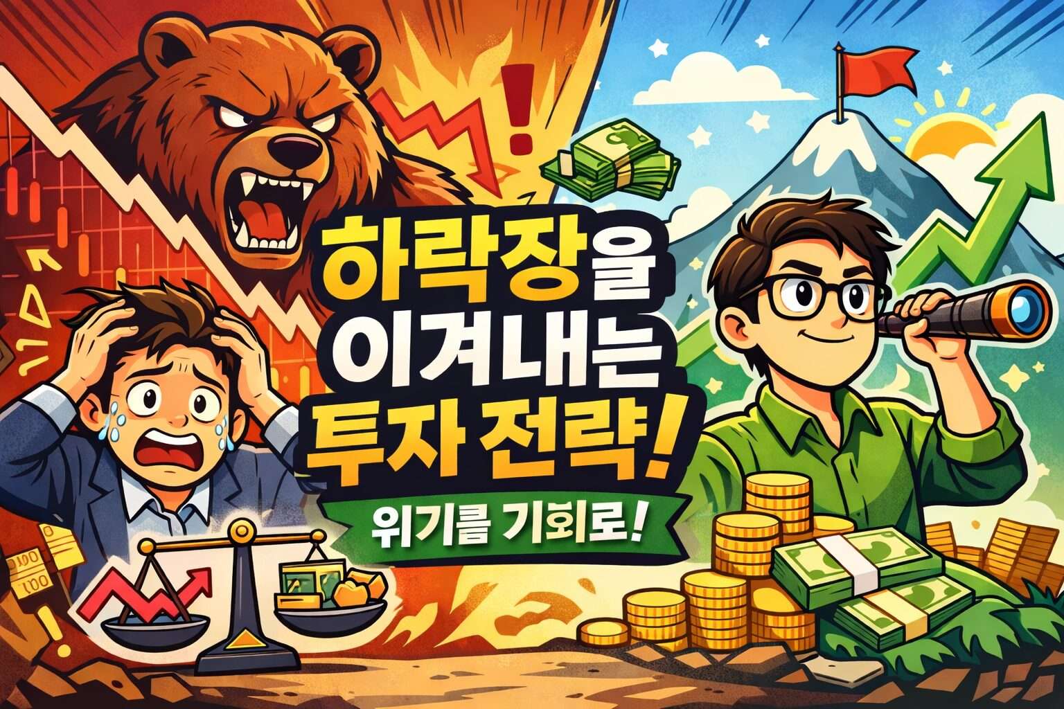 미국 주식 시장 25% 이상 폭락 공포장