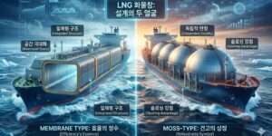 LNG 선박 멤브레인과 모스 볼 타입