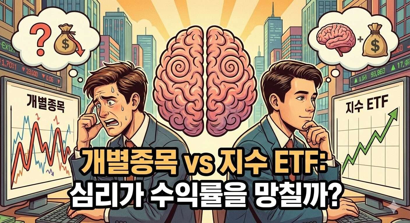 개별종목 투자를 지수추종 ETF로 전환시에도 수익률은 투자자의 심리