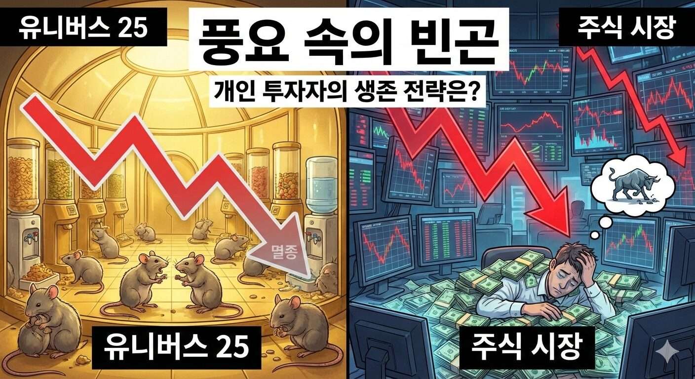 주식 시장의 풍요 속 빈곤 유니버스 25 실험