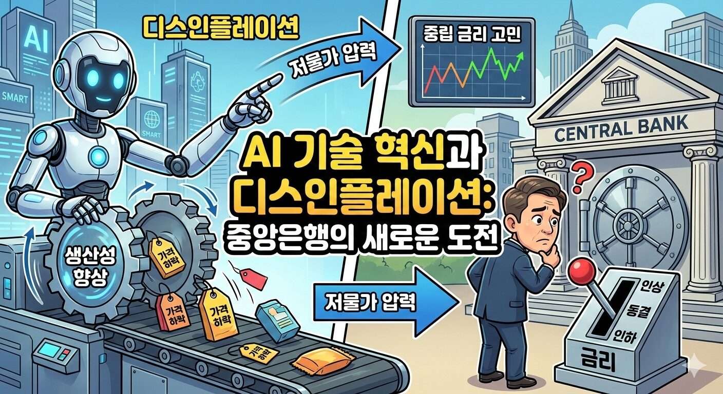 AI 기술 혁신이 불러올 디스인플레이션과 중앙은행의 금리 결정