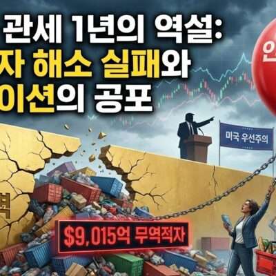 트럼프 관세 정책 1년의 역설, 무역적자 해소 실패