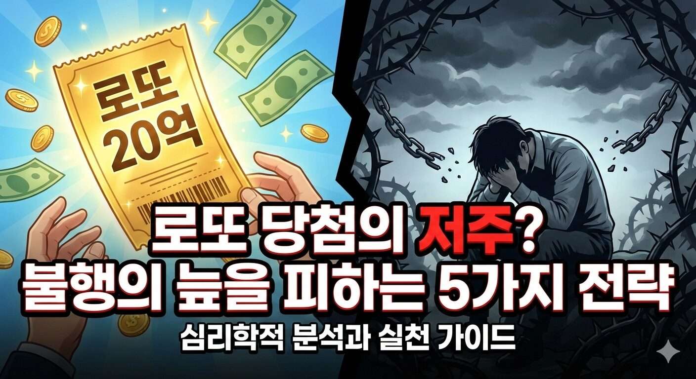20억 로또 당첨금이 독이 되는 이유