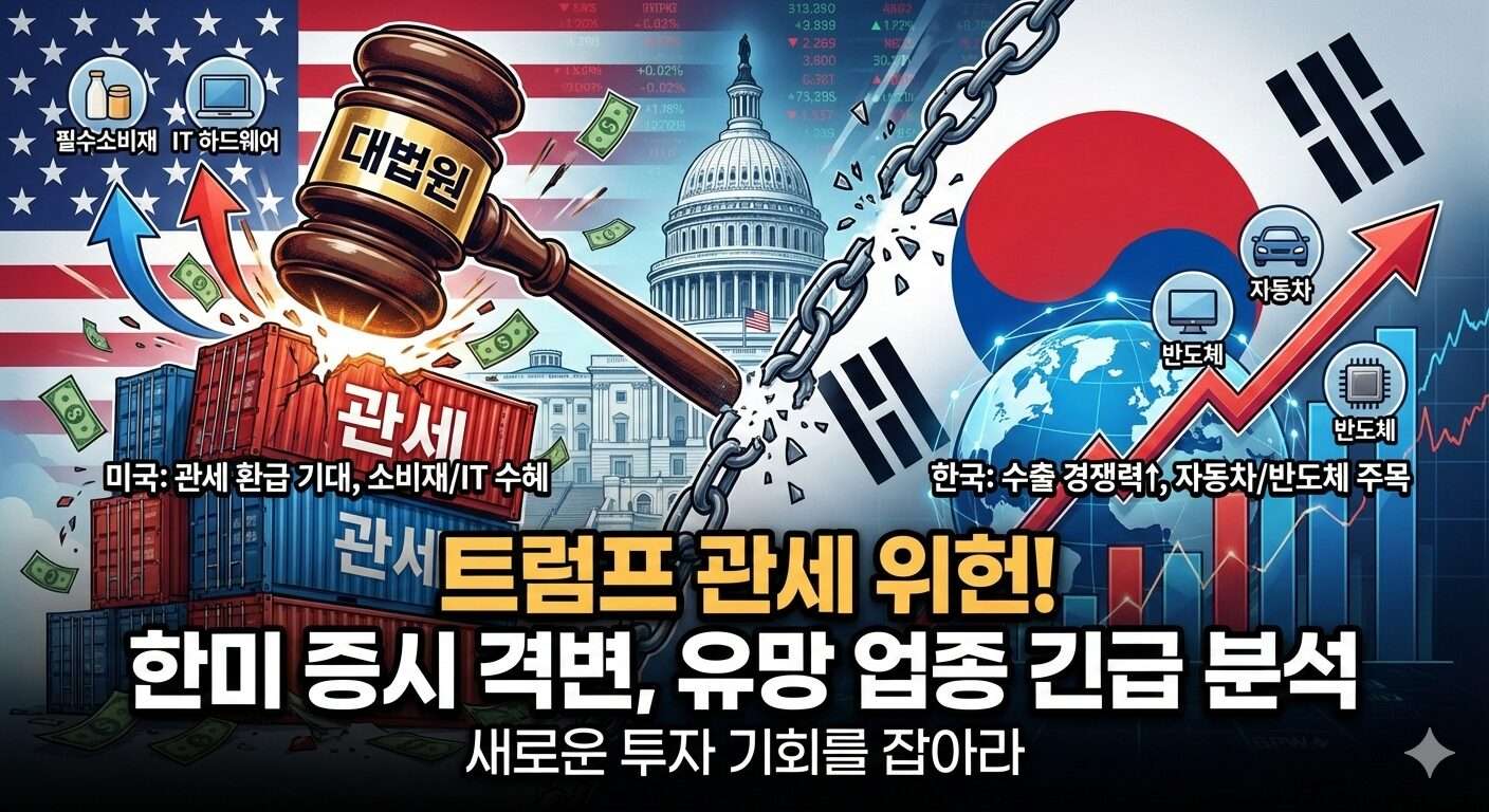 관세 위헌 판결 한미 증시 유망업종
