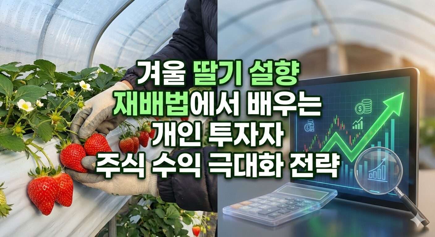 딸기 설향 재배법에서 배우는 개인 투자자 주식 수익 극대화