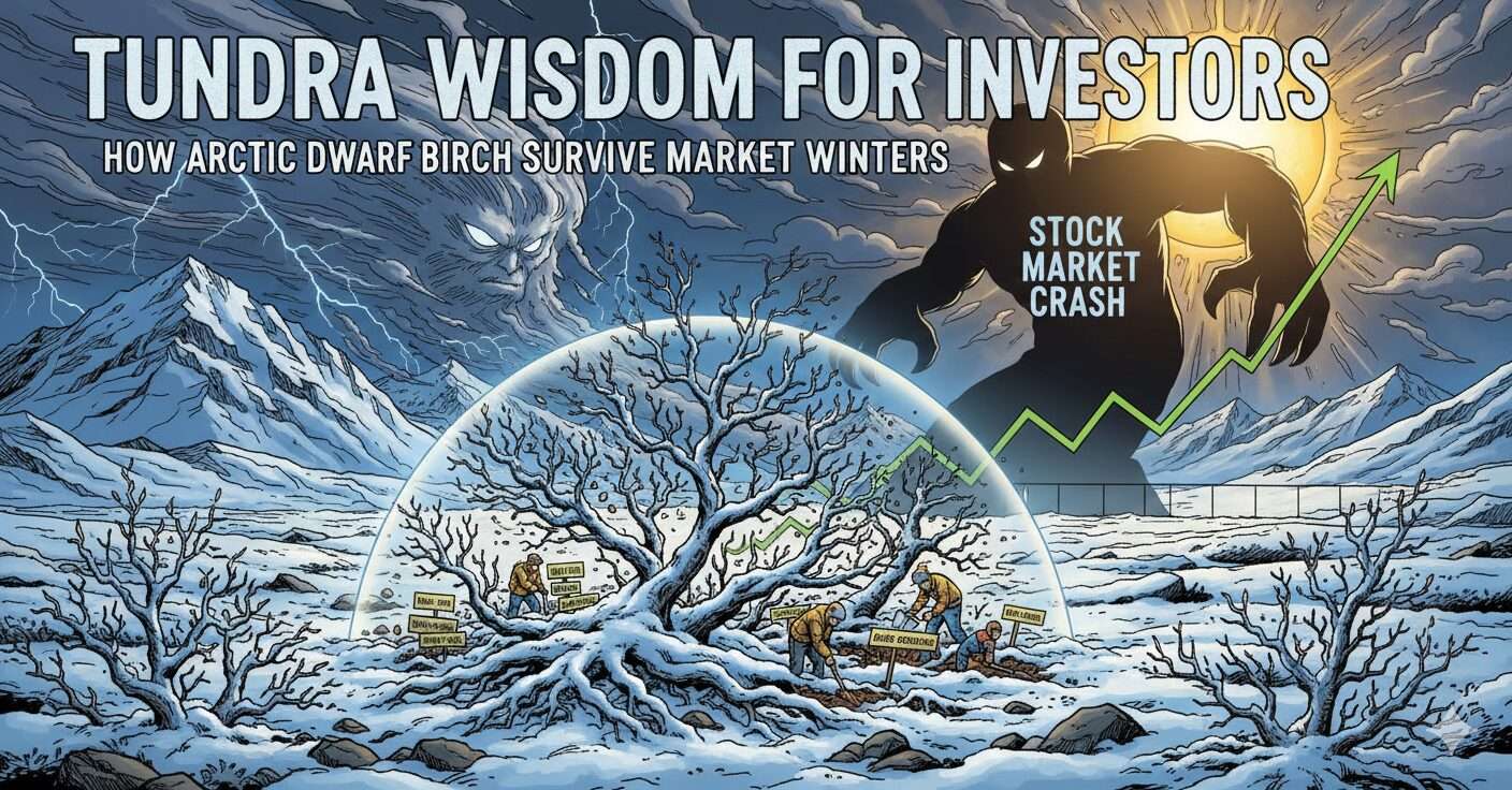 영하 40도 북극 툰드라 난쟁이 자작나무 생존법