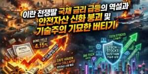 이란 전쟁발 국채 금리 급등의 역설과 안전자산 신화 붕괴 및 기술주의 기묘한 버티기
