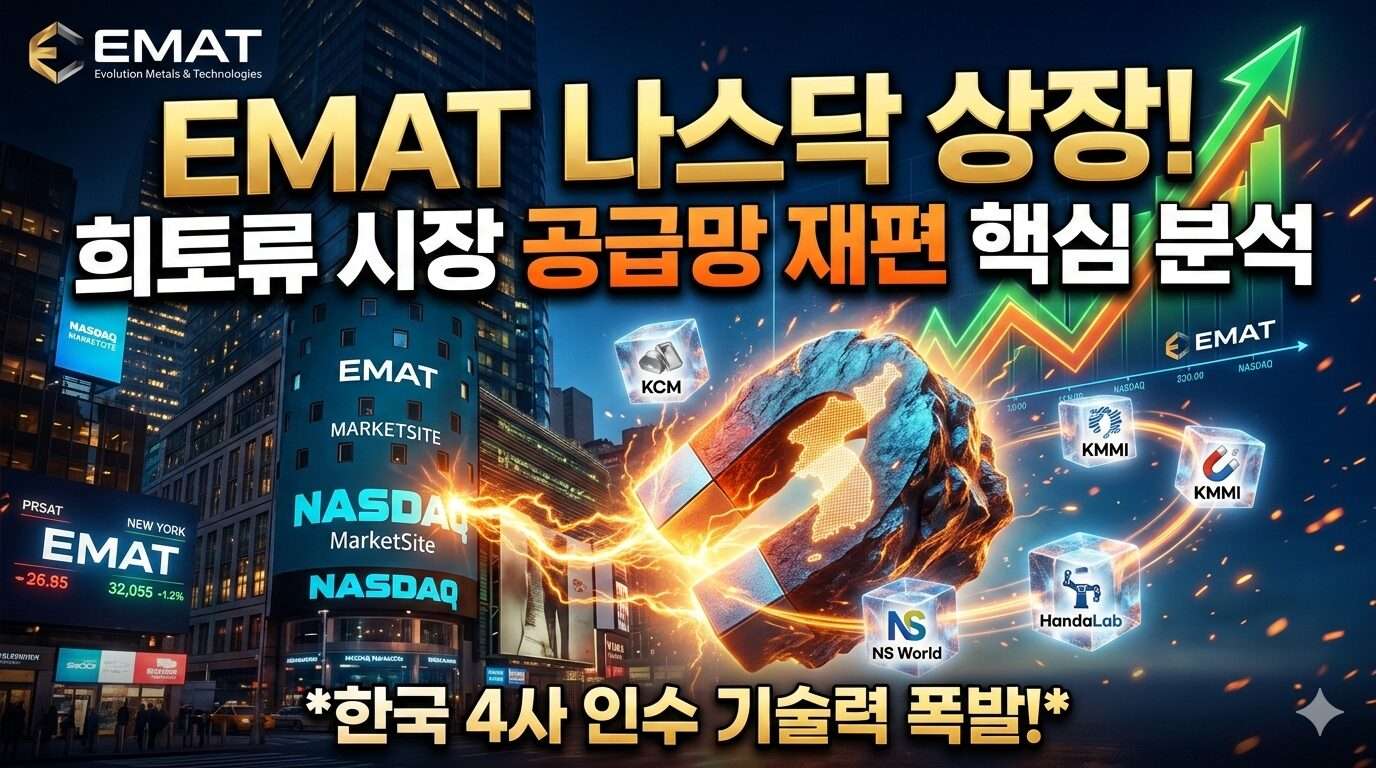EMAT 나스닥 상장 희토류 시장 공급망 재편 핵심 분석