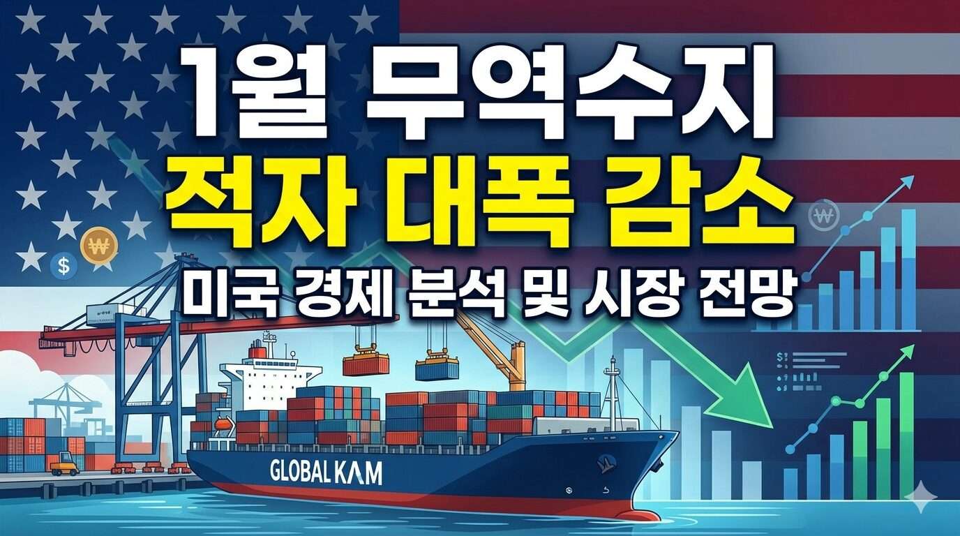 1월 무역수지 적자 대폭 감소