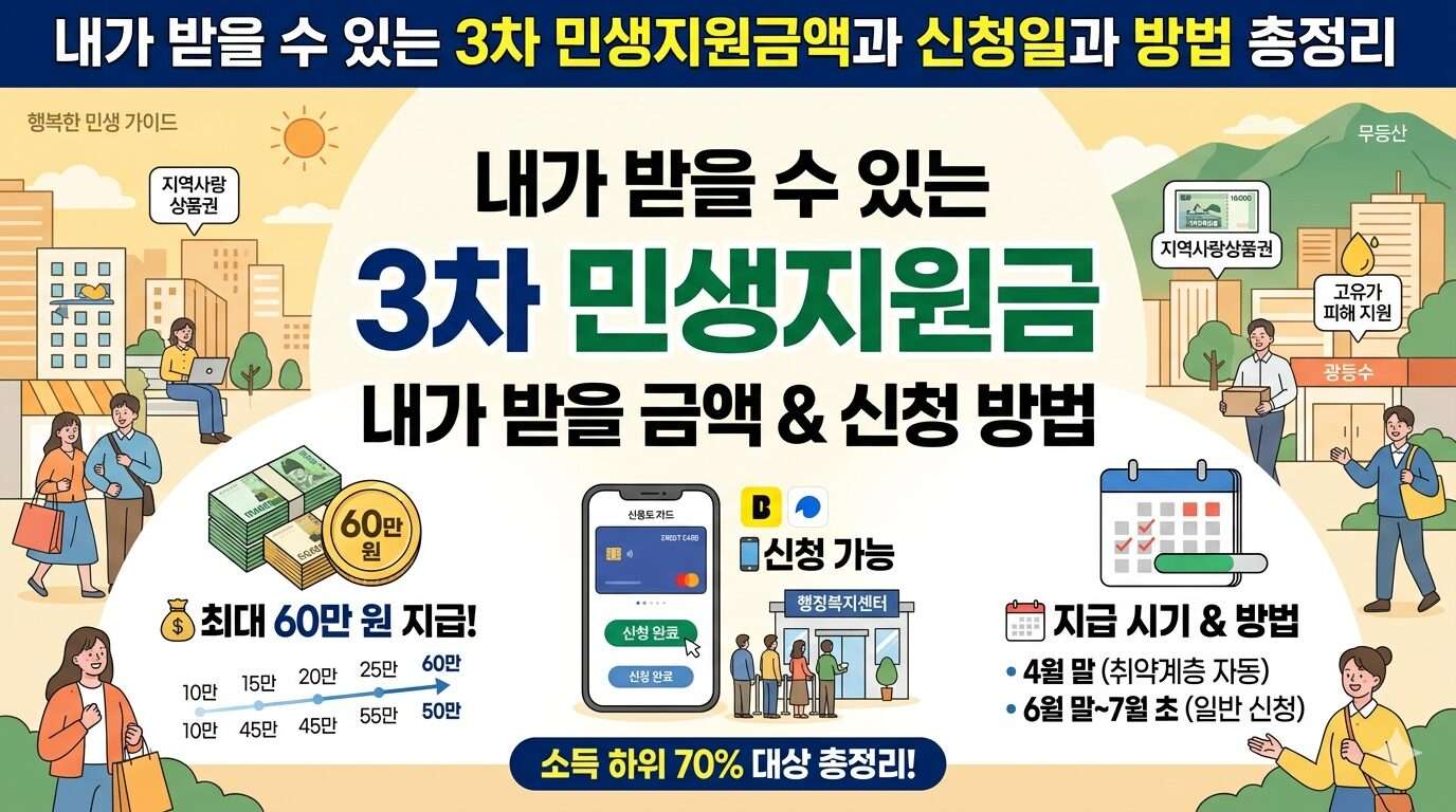 내가 받을 수 있는 3차 민생지원금