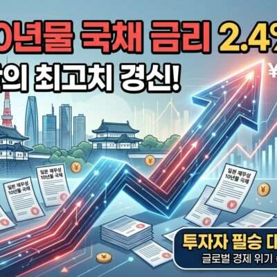 일본 10년물 국채금리 2.4% 인상