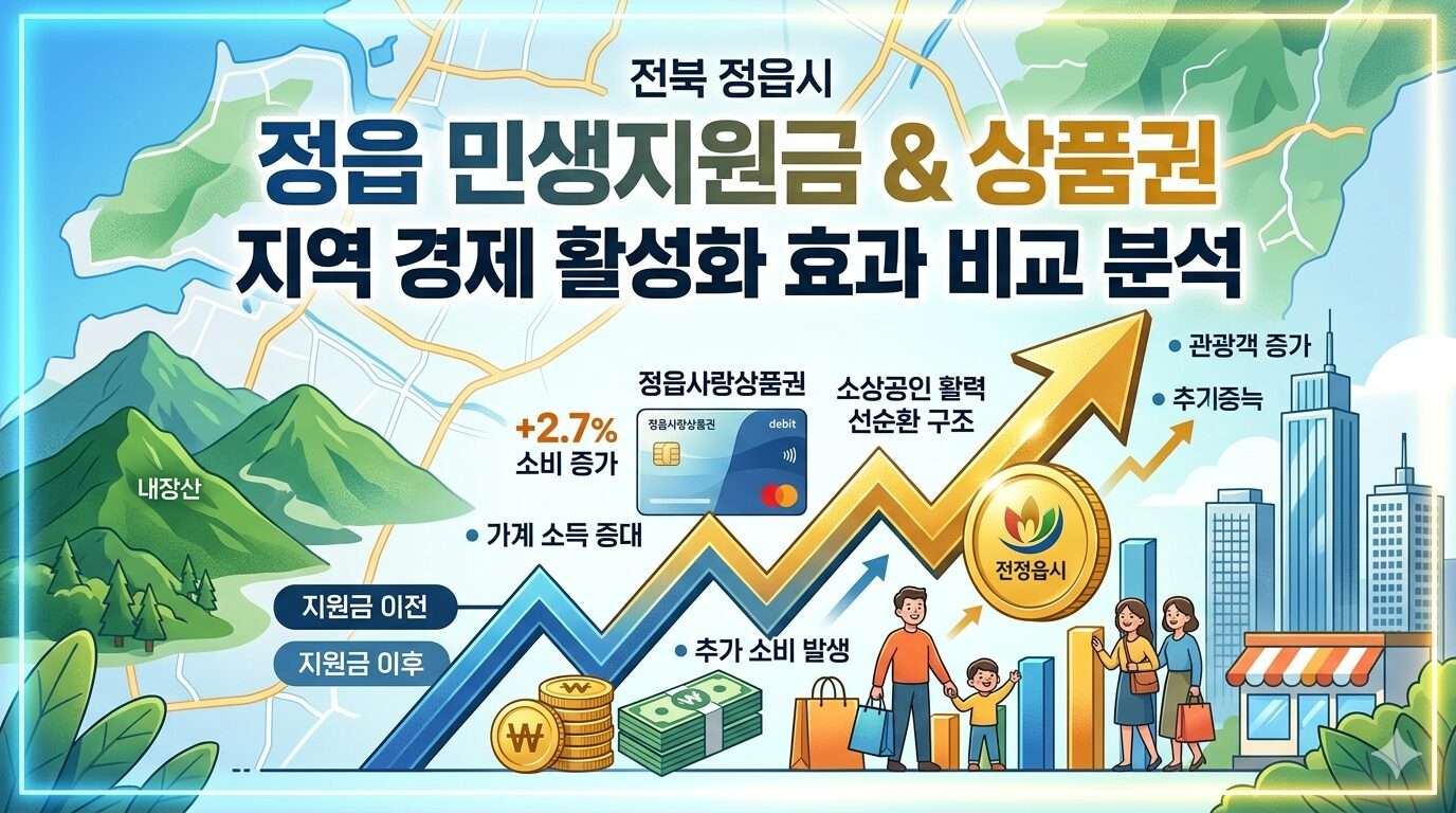 정읍 민생지원금 지역 경제 활성화 효과 분석