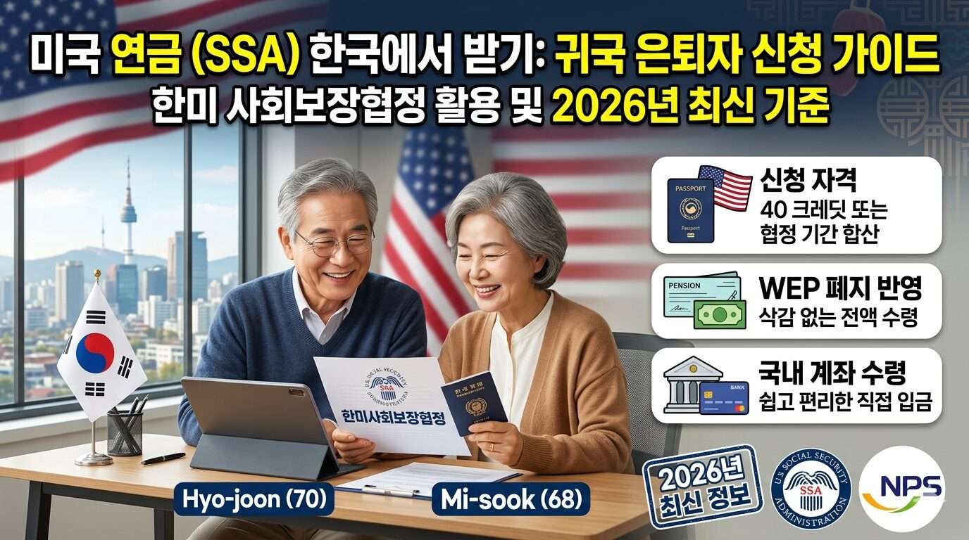 미국 연금(SSA) 헌국에서 받기