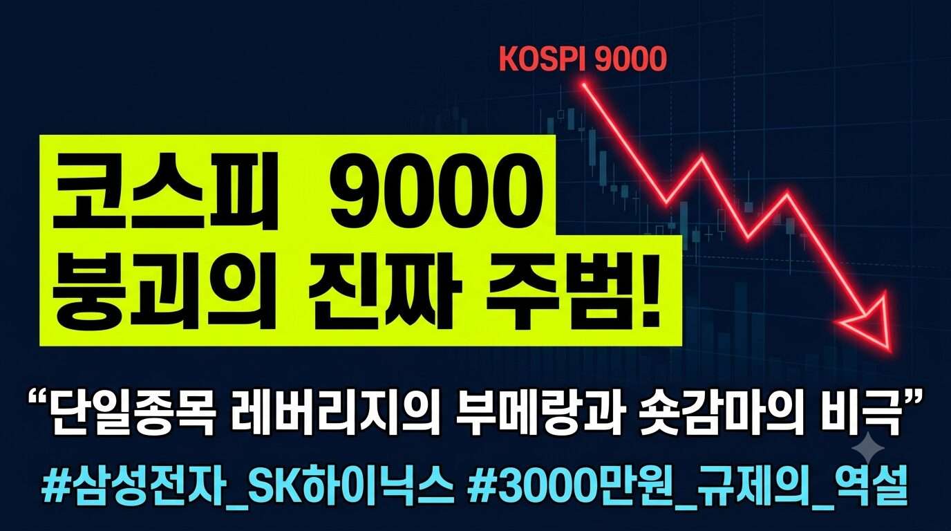 코스피 9000선 돌파 후 급락과 단일종목 레버리지 상품의 나비효과
